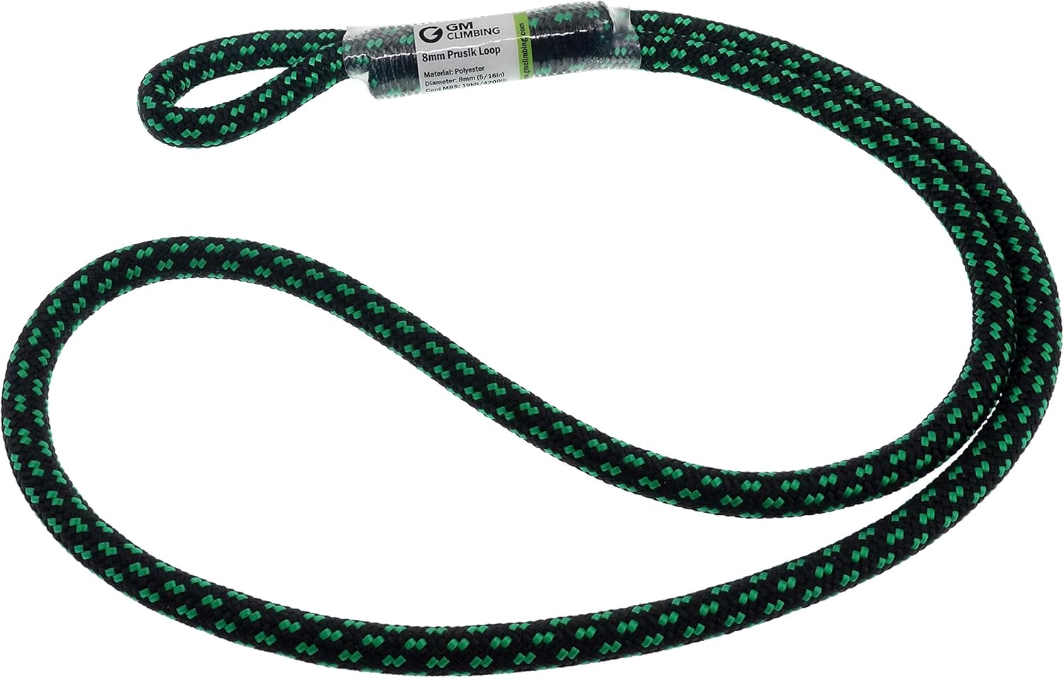 GM CLIMBING 8mm (5/16") Prusik Loop Pre-Sewn 18 inches : Sports & Outdoors