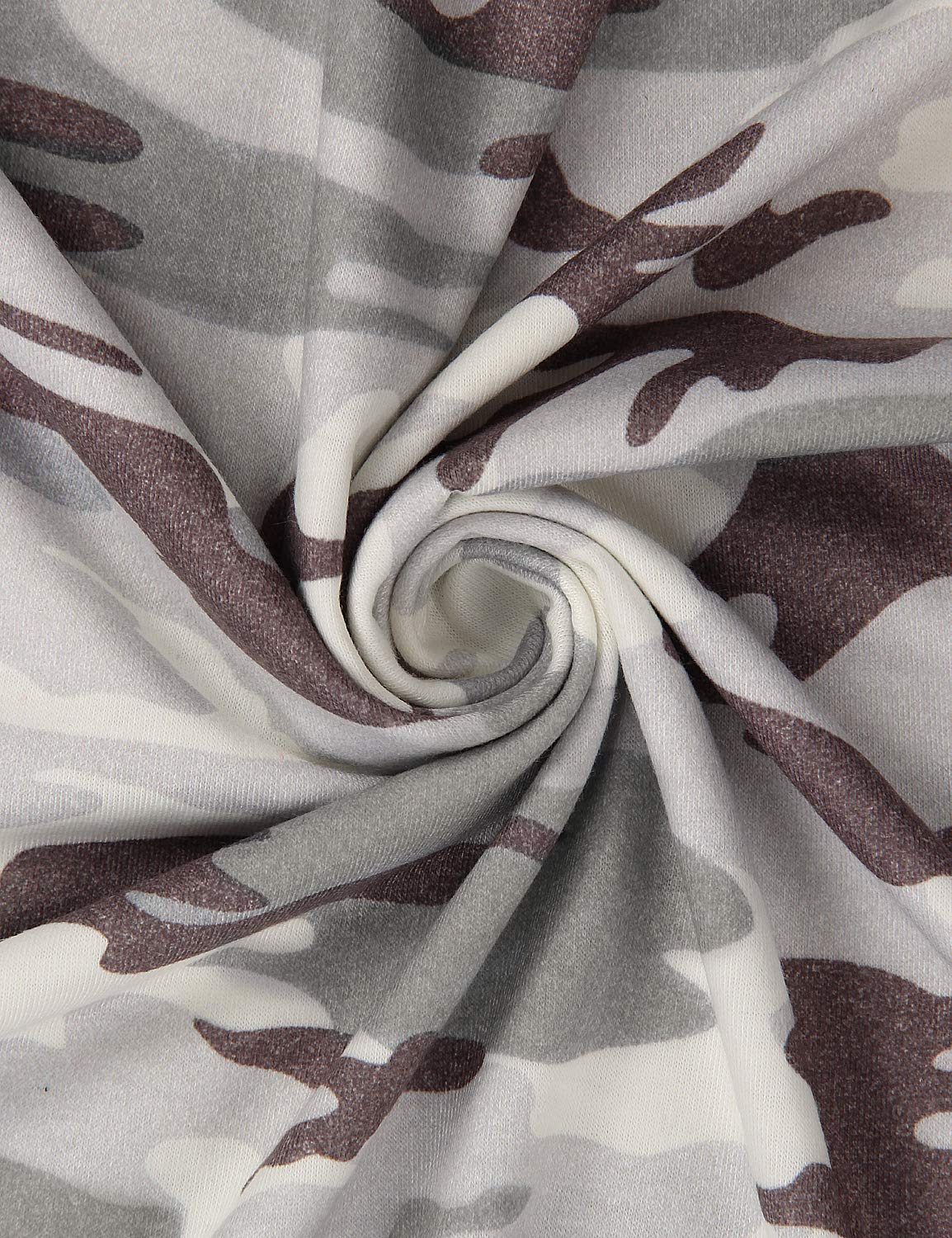 BMJL Women\'s Long Sleeve T Shirt Camo Print Cold Shoulder Tops Lace Cute Blouse(M,Camo Print)