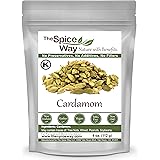 The Spice Way Cardamom Pods- (4 oz) Whole Green Cardamom Pod kosher by OK