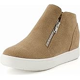 CUSHIONAIRE Women's Hart Hidden Wedge Sneaker +Wide Width Available