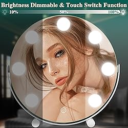 Vierose Vanity Mirror with Lights, Hollywood Mirror