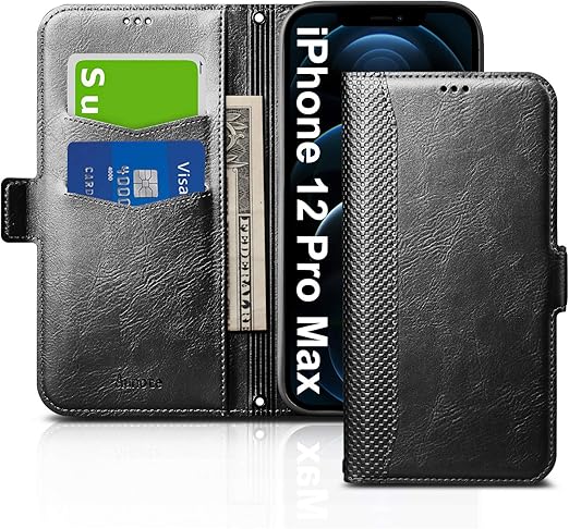 Amazon Com Aunote Iphone 12 Pro Max 5g Phone Case Iphone 12 Pro Max Case Slim Flip Folio Cover Wallet Style Made Of Pu Leather Shell Lightweight Feels Good And Tpu Inner