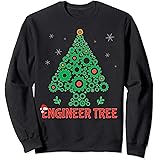 Christmas Engineer tree | Mechanical Engineering Gift Sweatshirt
