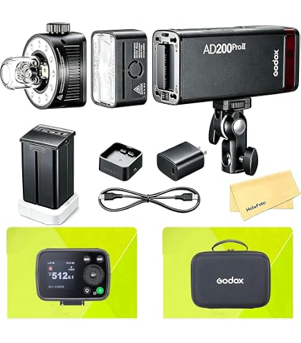 Amazon.com: GODOX AD200 Pro II AD200Pro II 200Ws TTL Pocket Flash