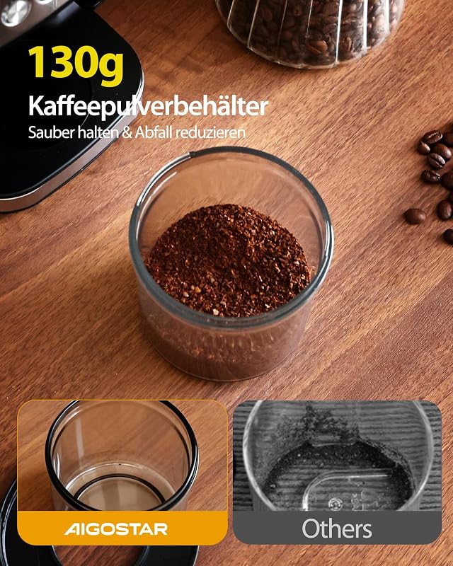 Elektrisch Kaffeemühle für Siebträger, mit 52 Mahleinstellungen