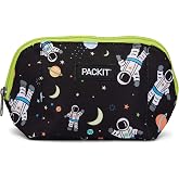 PackIt Freezable Snack Bag, Spaceman | Built-in ice packs, EcoFreeze+ Technology, Fresh snacks to go, Mini cooler, Small lunches, Foldable, Reusable, Zip closure