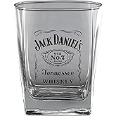Jack Daniel's Licensed Barware Label Logo Double Old Fashioned Glass
