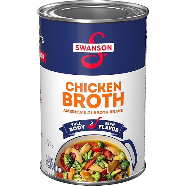 SWANSON CHICKEN BROTH, 14.5 OZ CAN