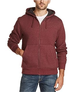 weatherproof vintage men's sherpa lined fleece hoodie