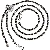 DORIS&JACKY 54 Inches Adjustable Purse Chain Strap, Thin Shoulder Crossbody Replacement Strap with Metal Ball