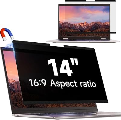 IPROKKO 14 Inch Magnetic Privacy Screen for Laptops 30° Privacy Filter