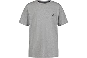 Nautica Boys Short Sleeve Solid Crew Neck T-Shirt, Soft, Comfortable, Relaxed Fit