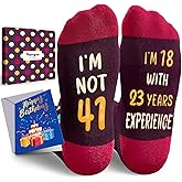 HAPPYPOP Birthday Gifts for Women - Unique Bday Gift for Her Him in 40s, 45 50 Year Old Sock