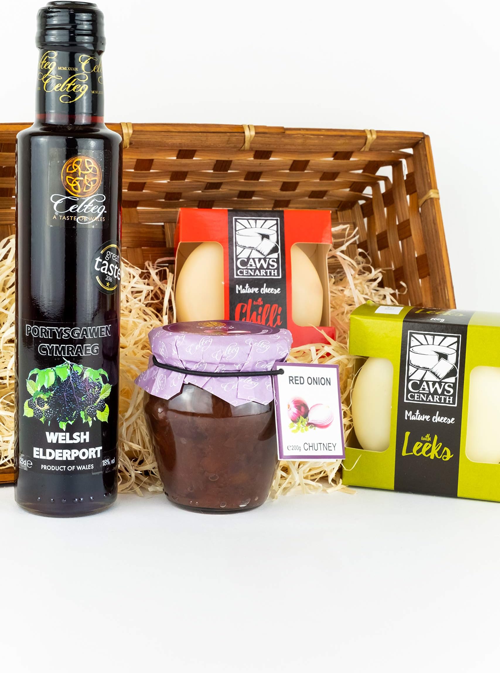 Luxury Welsh Cheese and Port Gift Hamper