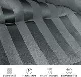 Moonlight20015 4 Piece Duvet Set Satin Stripes Charcoal Microfiber 200x200 view 4