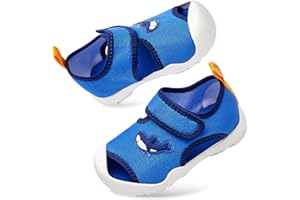 Balabala Sandals Toddler Boys Girls Walking Shoes Breathable Quick Dry Barefoot Shoes Non Slip Kids Sandals for Hiking Casual