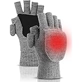 BERGWEISER Convertible Flip Winter Fingerless Glove for Men Women, Mittens with Flip Thumbtop & Magnetic Button Closure Gift