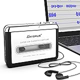 Updated Cassette to MP3 Converter, USB Cassette Player from Tapes to MP3, Digital Files for Laptop PC and Mac with Headphones