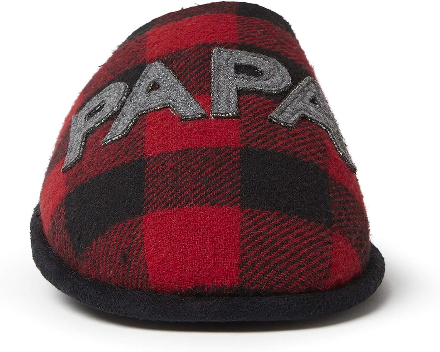  | Dearfoams Men's Papa Bear Buffalo Plaid Scuff Slipper | Slippers
