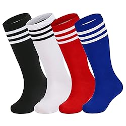 Zando 4 Pairs Toddler Knee High Socks - Black