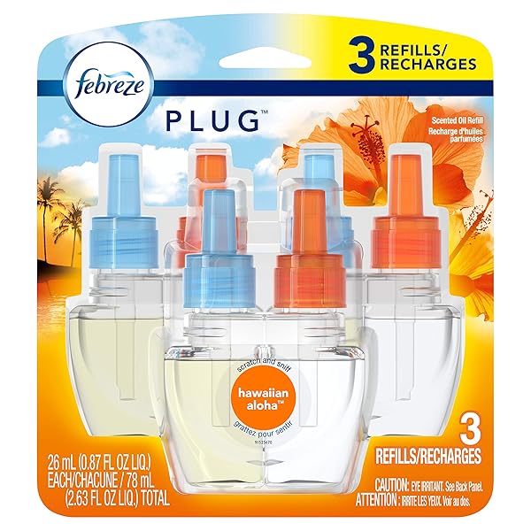 FEBREZE PLUG AIR FRESHENER OIL REFILL, HAWAIIAN