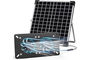 Voltset Upgraded Solar Fan Kit for Greenhouse Chicken Coop Shed Pet House Outside, 20W Pro Solar Panel Powered Exhaust Fan with Two High-Speed Waterproof IP67 Fan