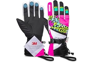 JEKOSEN Ski Gloves 2024 Cold Weather Winter Keep Warm Snow Gloves Waterproof Touchscreen Snowboard Gloves Mens Womens
