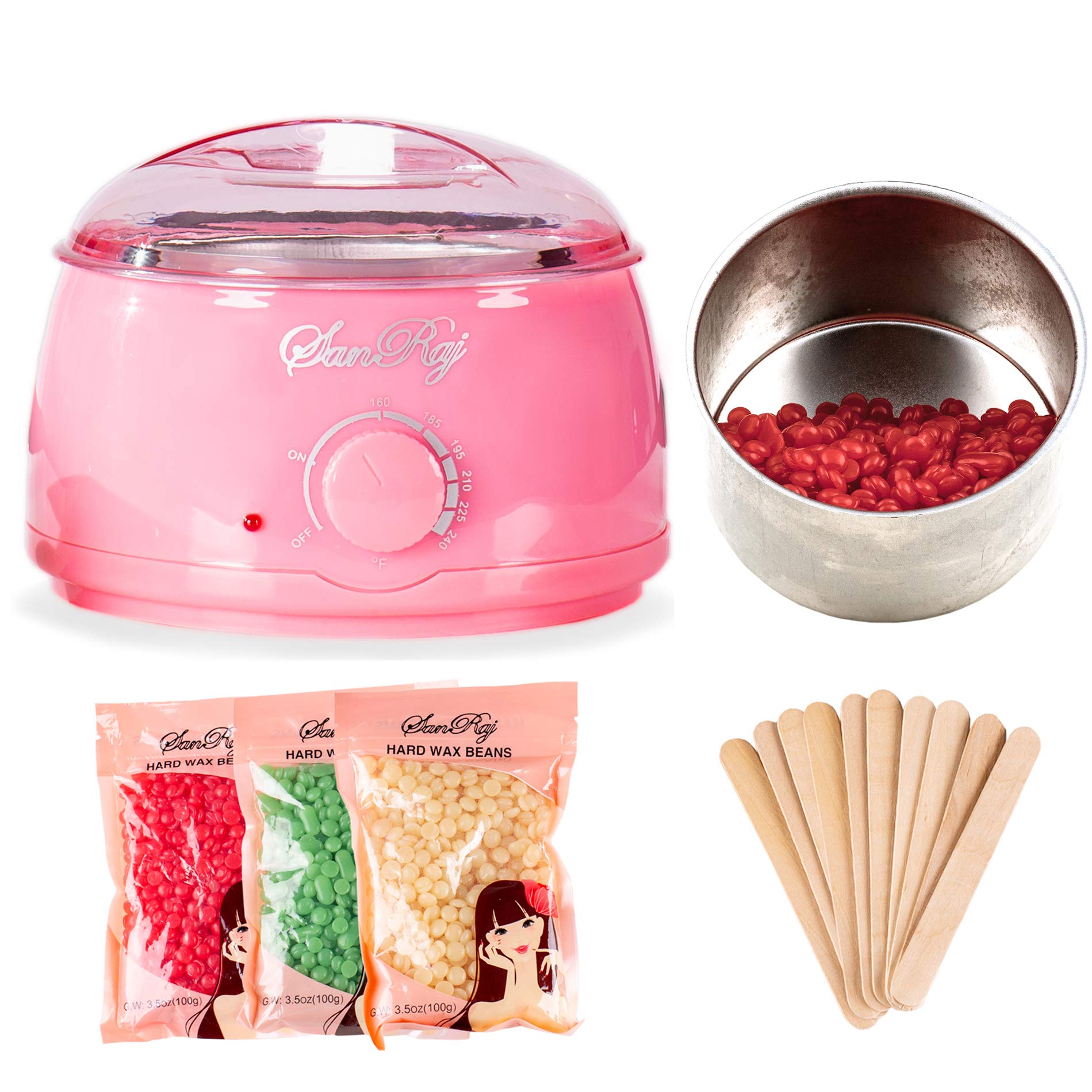 Wax Warmer Hair Removal Beauty Kit Painless Waxing Kit Electric Pot