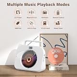 GREADIO Portable CD Player Bluetooth FM Radio HiFi Speaker Desktop USB TF Remote view 2