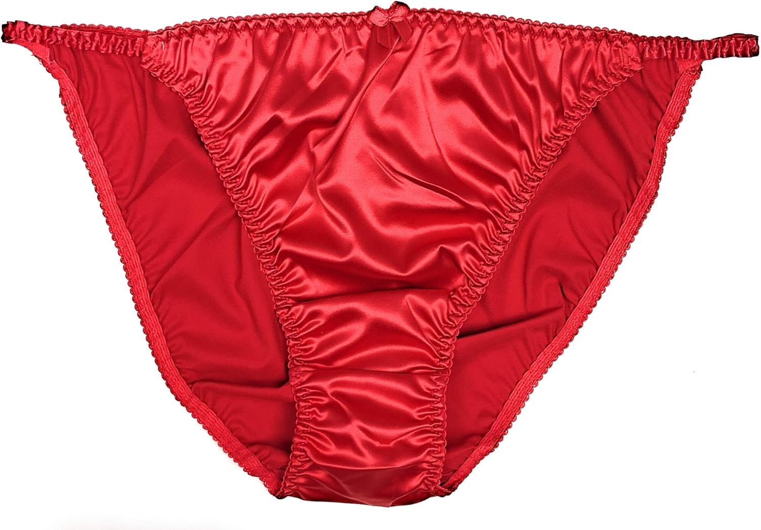red satin panties