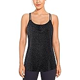 BLEVONH Women's Workout Tank Tops Racerback Loose Fit Yoga Shirts Scoop Neck Sleeveless Running Gym Tank Top