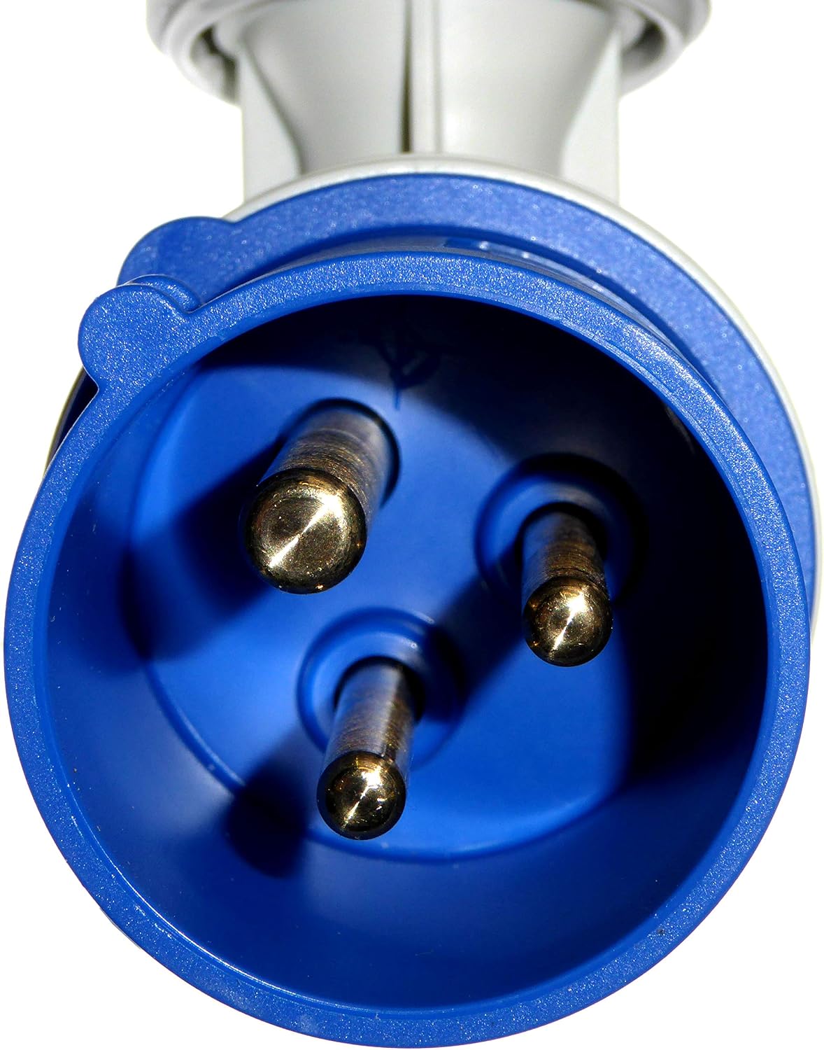 IEC/CEE 16A Angle Plug - 3 Poles 2P + E - 230V Blue - Garo PA216-6S - Image 4