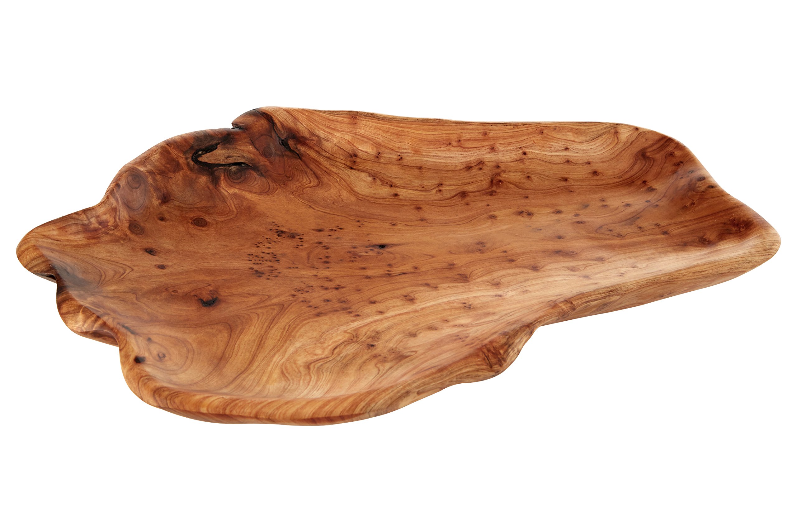 Premier Housewares Kora Serving Dish, Natural Cedar (41 x 28 cm)