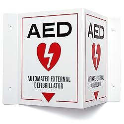 AED Wall Mount Sign | 3D Projecting Automated