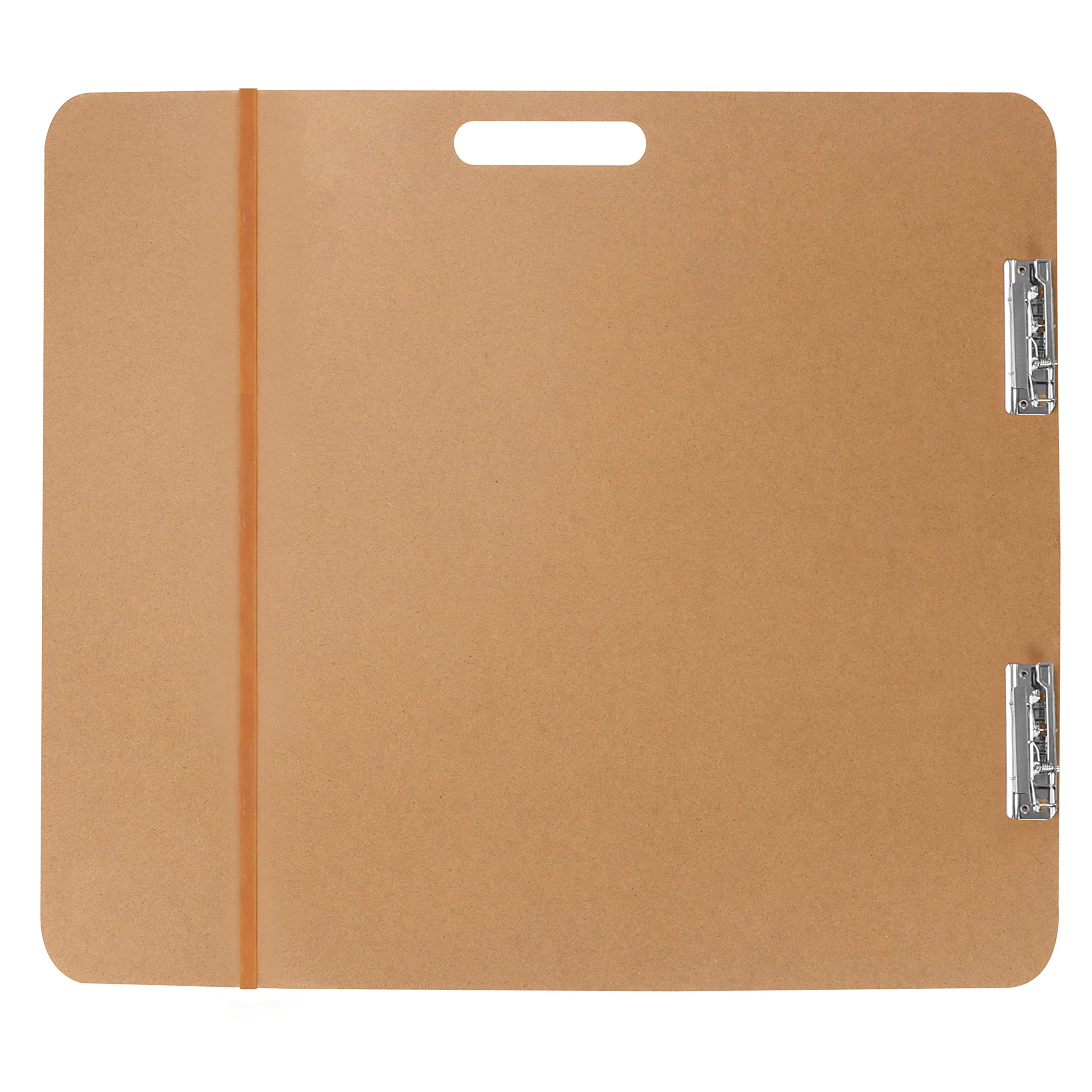 Kurtzy Large Artist Sketch Board - 66 x 58.3cm / 25.98 x 22.95 Inches - Wooden Tote Hardboard Clipboard with Handle and Double Clip - Painting, Sketching & Drawing - Studio, Art Class & Office