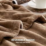 EHEYCIGA Fleece Blanket Camel 150x200cm Twin Size Soft Flannel Throw view 4