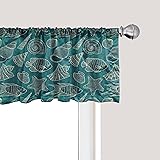 Ambesonne Sea Shells Window Valance, Nautical Ocean