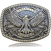 USMODA Belt Buckles Men Western Cowboy Big Belt Buckle Vintage Large Cowboy Buckles Western Gifts for Men & Women