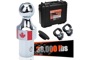 FLEXHITCH 60638 Puck System Gooseneck Hitch Kit with Case – 2-5/16" Ball, 38,000 lbs Towing, Compatible with RAM 2500 & RAM 3