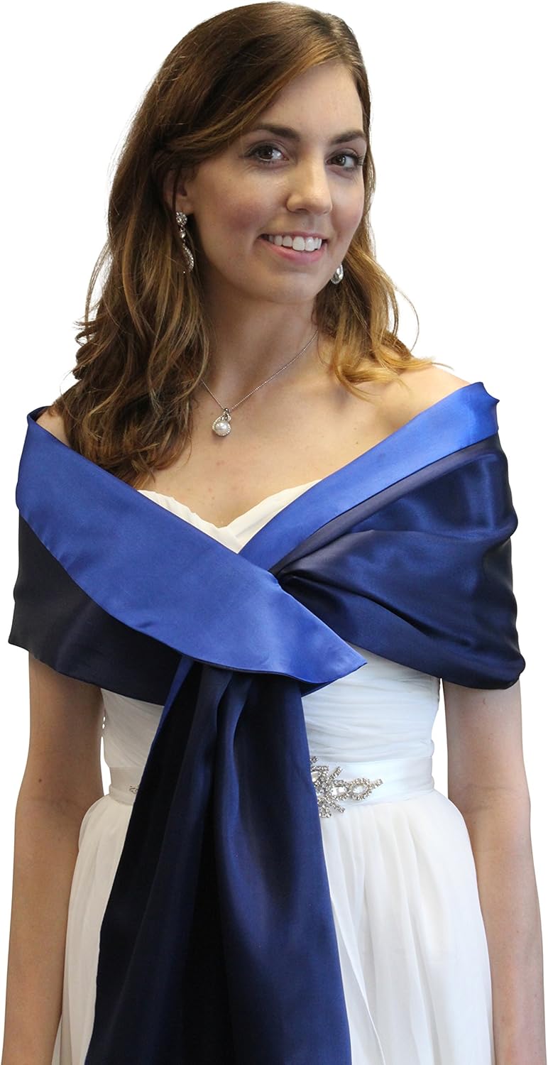 royal blue evening wrap