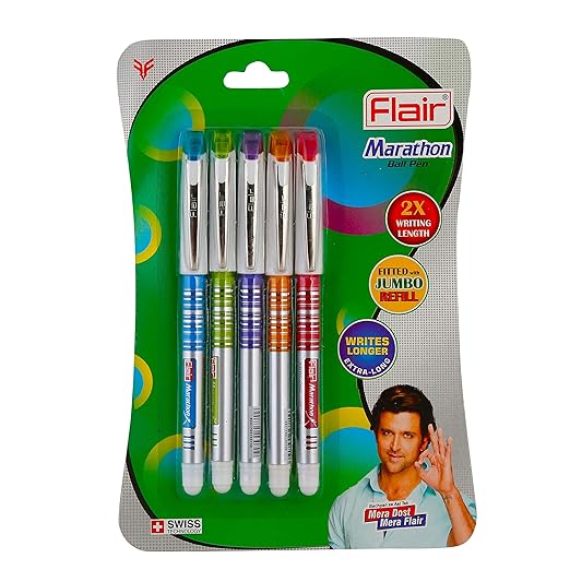 Flair Marathon Ball Pen (Pack of 5) Amazon.in Office Products