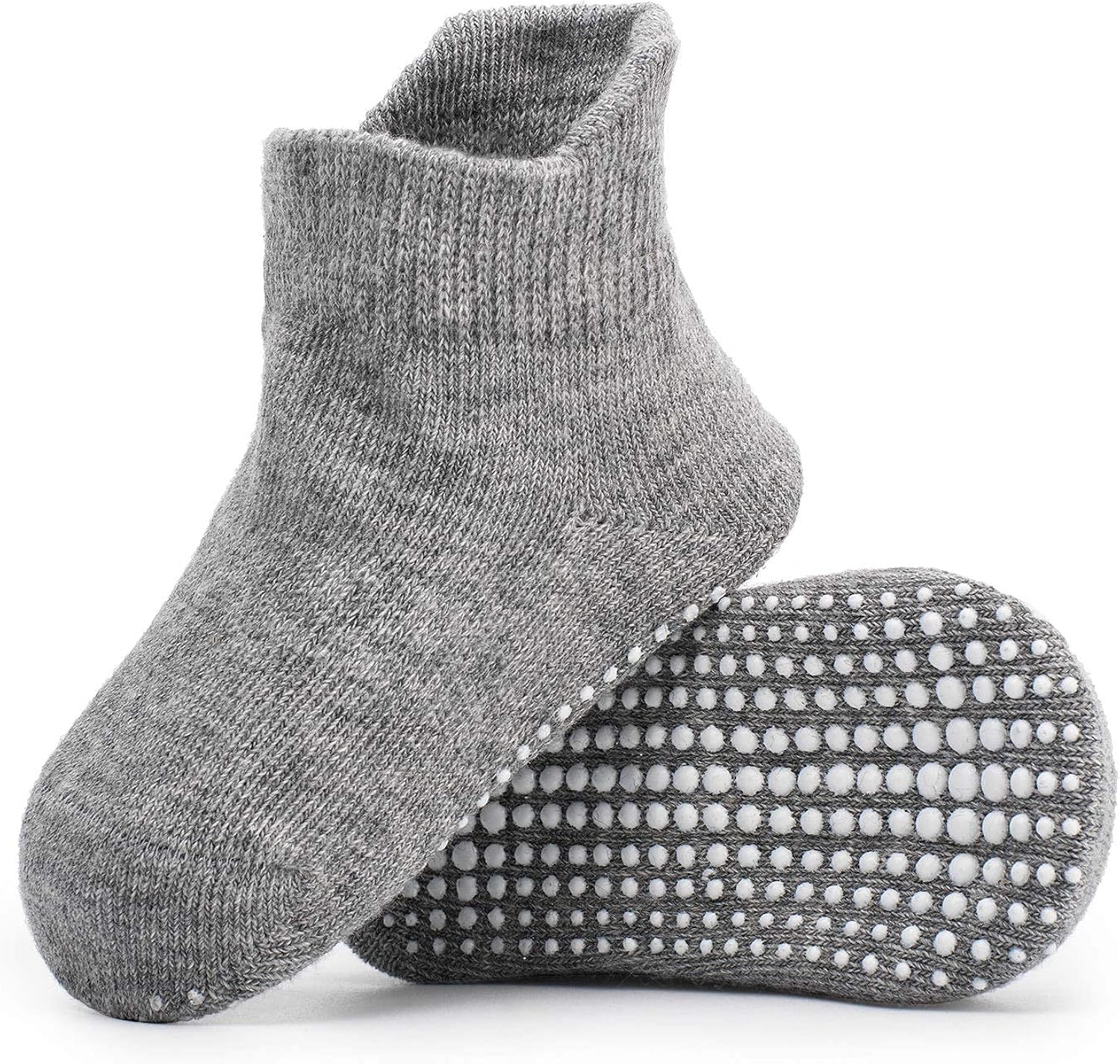 Zaples Baby Non Slip Grip Ankle Socks with Non Skid Soles for Infants Toddlers Kids Boys Girls: Clothing