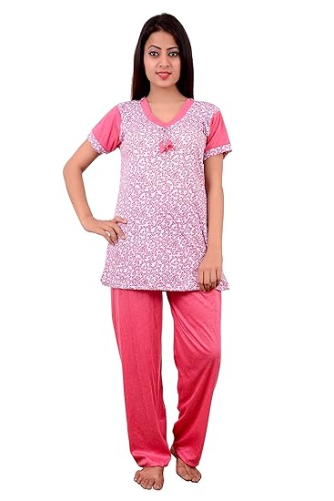 Hosiery Nightsuit Sets - Rust