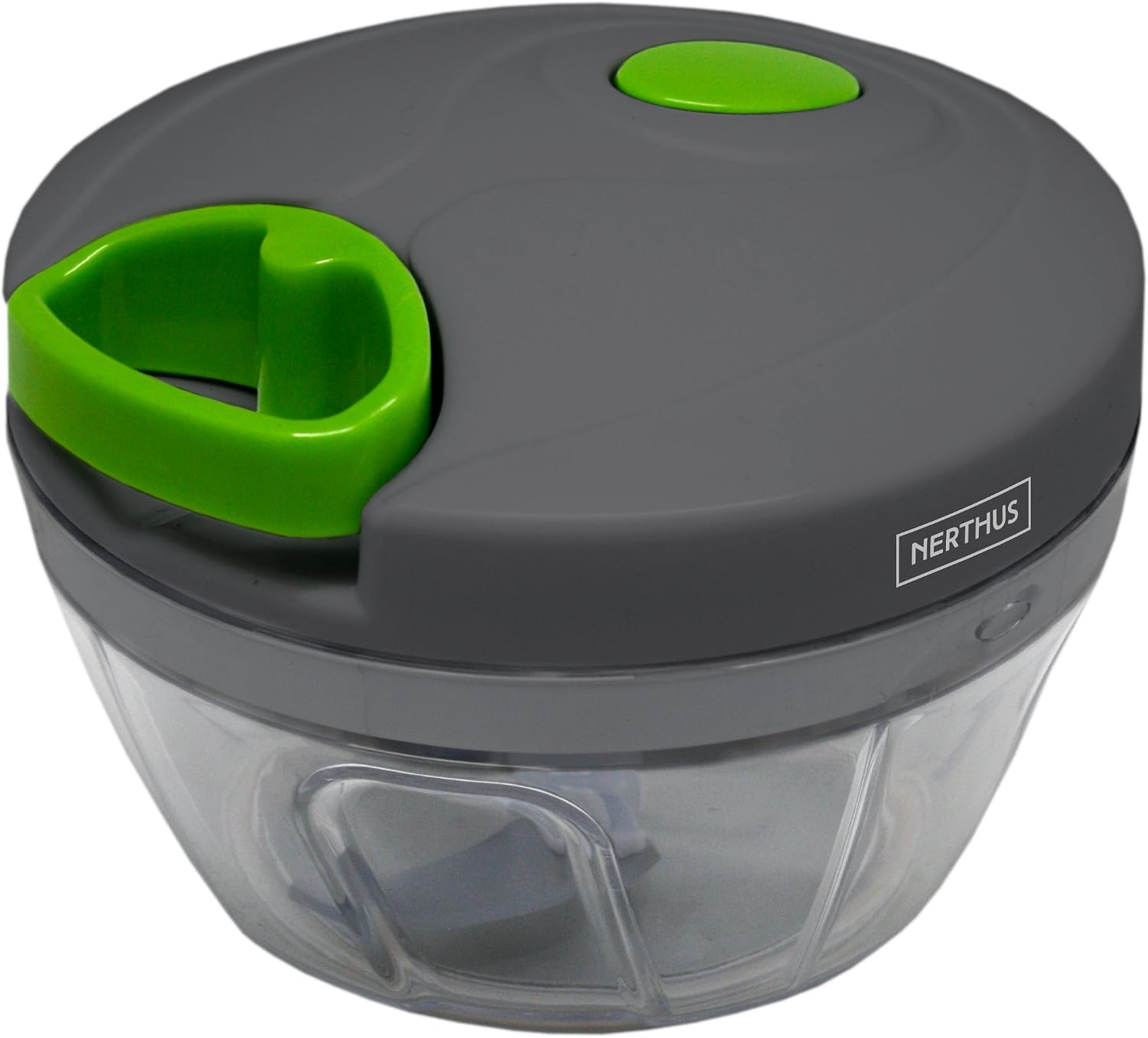 Nerthus FIH 326 Vegetable chopper. Hand operated vegetable chopper with curve blades, Grey/Green - Image 4