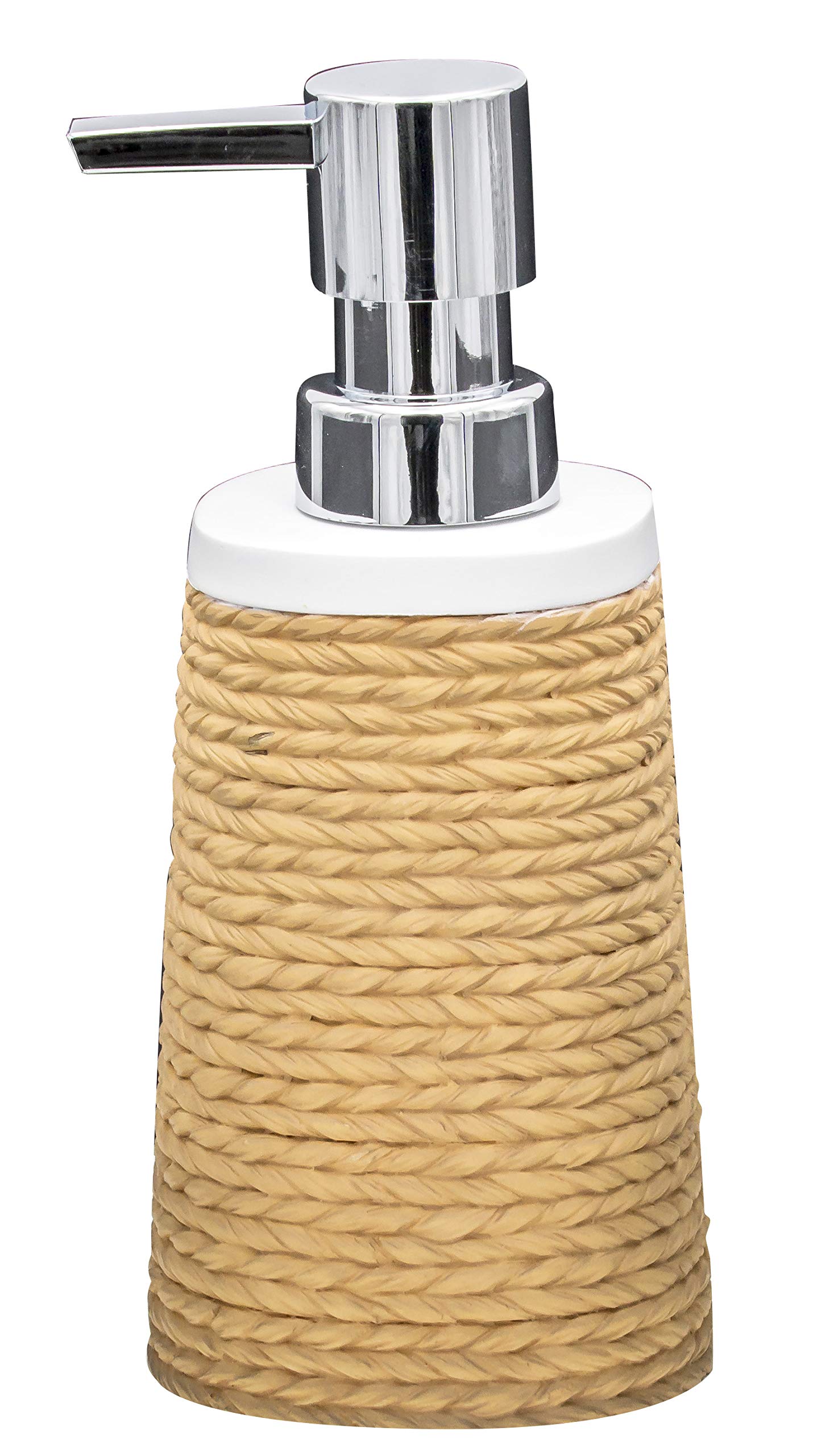 Ridder soap Dispenser, Polyresin, Brown, Approx. 7,1 x 7,1 x 17,5 cm