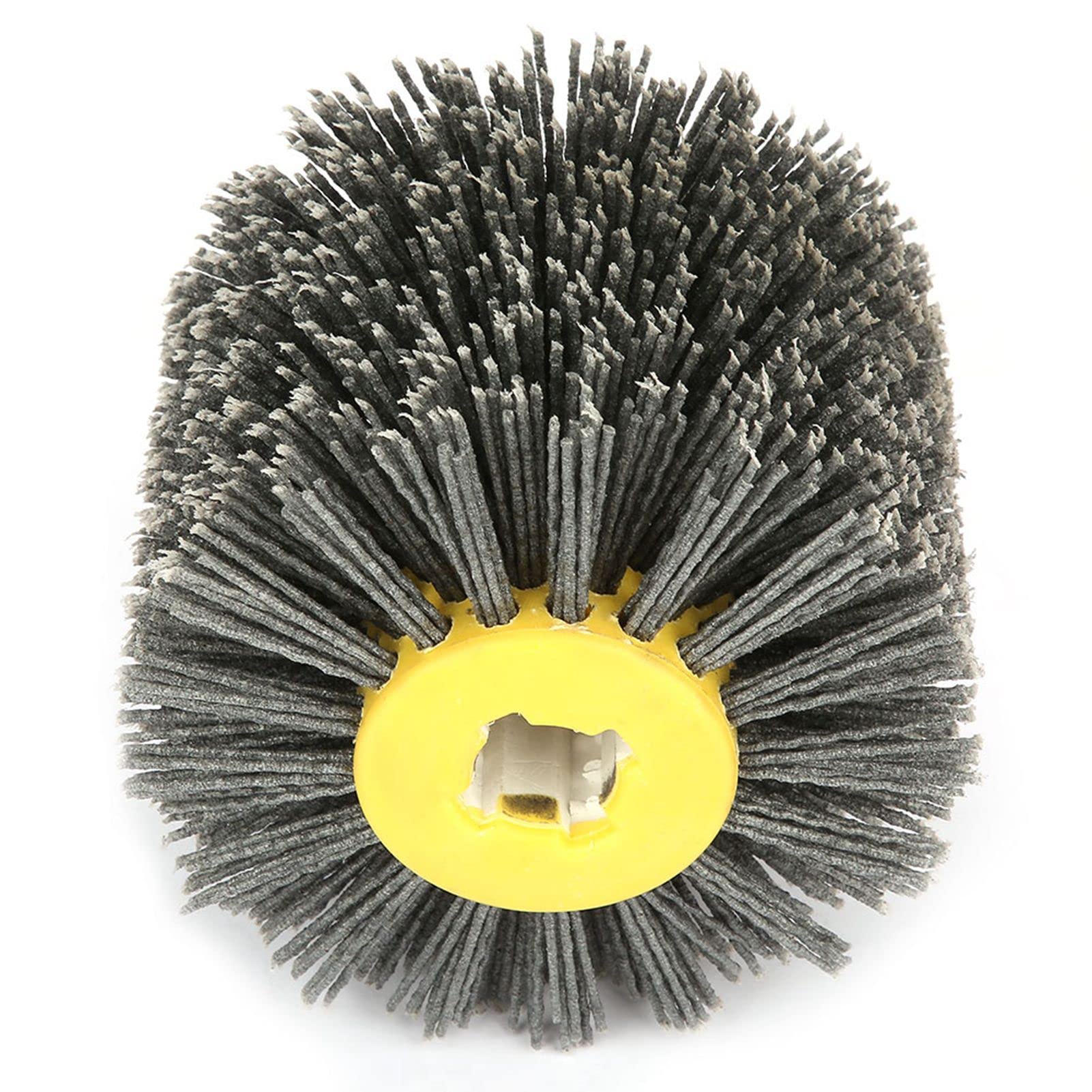 Atyhao Abrasives Wire, Drum Wheel Brush, Brunishing Polishing Wheel for Wooden Furniture Burnishing Polishing Striping Drawing Grit #80