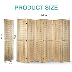 Babion 6 Panel Pegboard Display, Peg Board Room