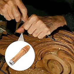 ANCIRS 20pcs Wooden File Handle with Strong Metal