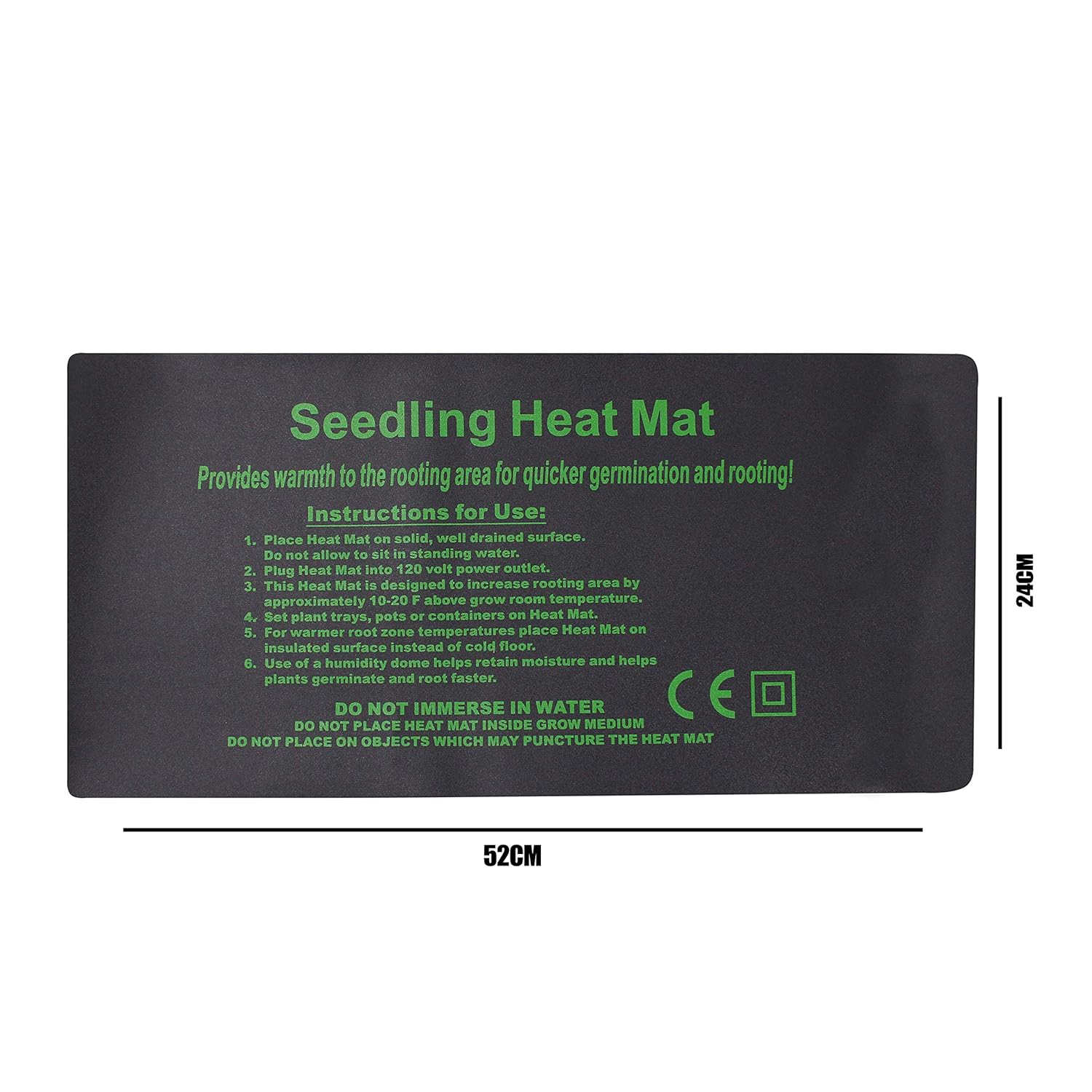 HFS (R) 10 x 20.75 Inch Durable Waterproof Seedling Heat Mat Warm Hydroponic Heating Pad