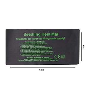 HFS (R) 10 x 20.75 Inch Durable Waterproof Seedling Heat Mat Warm Hydroponic Heating Pad